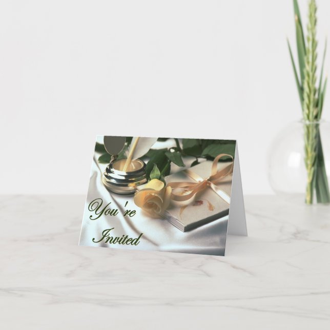 Invitación Usted es notecards invitados (Anverso)