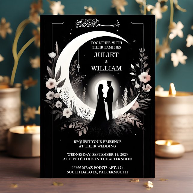 Invitación Usted Henna Islam Nikah árabe Walima Boda musulman (Subido por el creador)