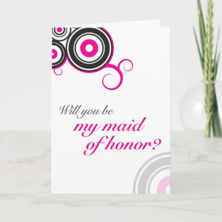 Invitación ¿Usted será mi criada del honor?
