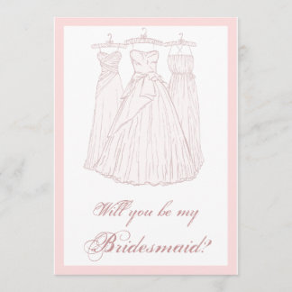 Invitación ¿Usted será mi dama de honor?