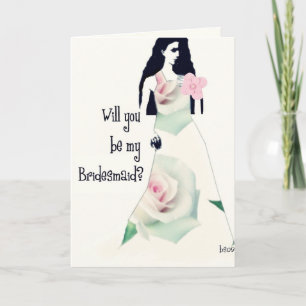 Invitación ¿usted será mi dama de honor?