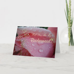 Invitación ¿Usted será mi, dama de honor?
