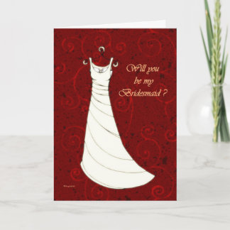 Invitación ¿Usted será mi dama de honor?