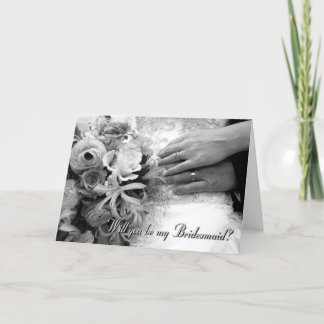 Invitación Usted será mi dama de honor