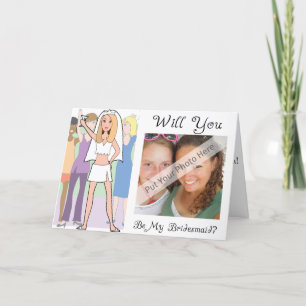 Invitación Usted será mi dama de honor Tarjeta-Personalizada