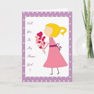 Invitación usted será mi florista
