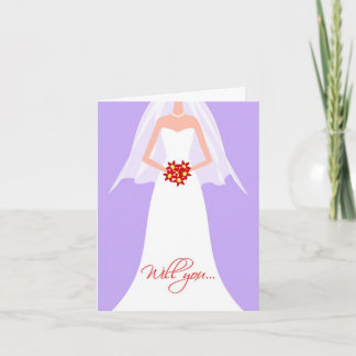 Invitación ¿Usted será mi matrona del honor?
