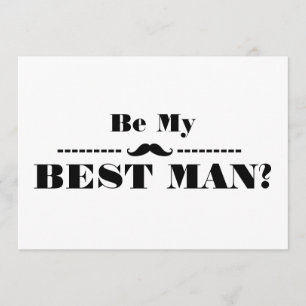 Invitación Usted será mi mejor hombre