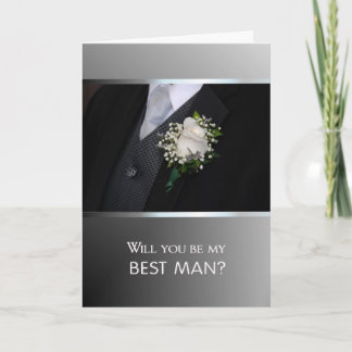 Invitación ¿Usted será mi mejor hombre?