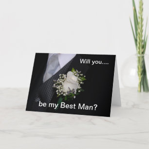 Invitación Usted será mi mejor hombre