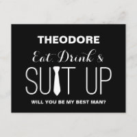 ¿Usted será mi mejor hombre? padrinos de boda del