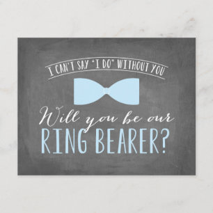 Invitación ¿Usted será mi portador de anillo? padrinos de