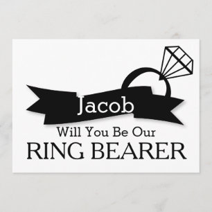 Invitación Usted será nuestro portador de anillo