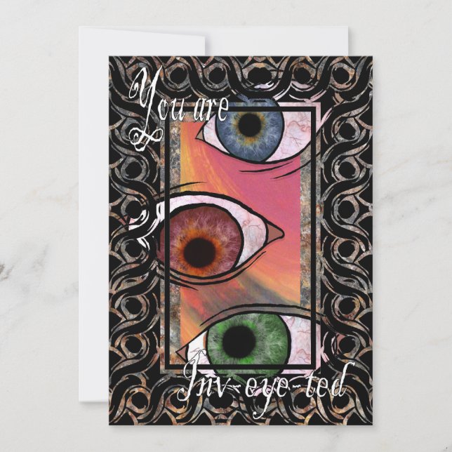 Invitación Usted tiene el ojo inverso (Anverso)