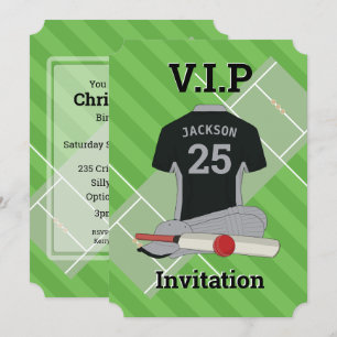 Invitación V.I.P Cricket (BLSL) Partido de Cumpleaños