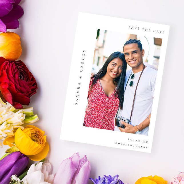 Invitación V MOD 2 Foto simple Guardar la fecha (Subido por el creador)