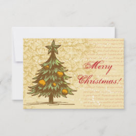 Invitación Va a ser una Navidad vintage