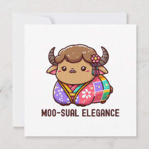 Invitación Vaca en elegancia en Tierras Altas