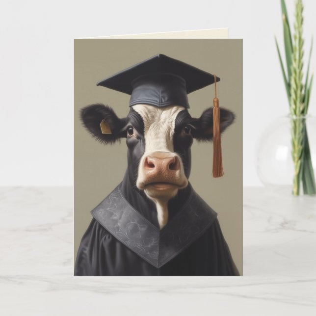 Invitación Vaca graduada (Anverso)