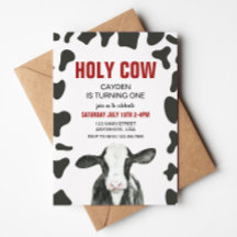 Vaca Santa Soy un cumpleaños de comida roja