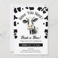 Vaca, ¿Tienes Manada Invitat de color de agua de t