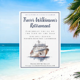 Invitación Vacaciones de crucero de jubilación en las islas t