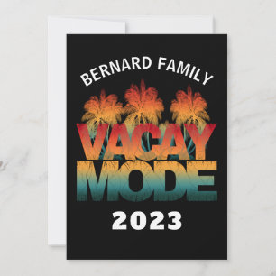 INVITACIÓN VACACIONES DE FAMILIA DE MODO DE VACACIONES