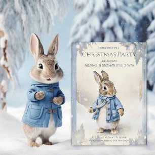 Invitación Vacaciones de invierno de Peter Rabbit