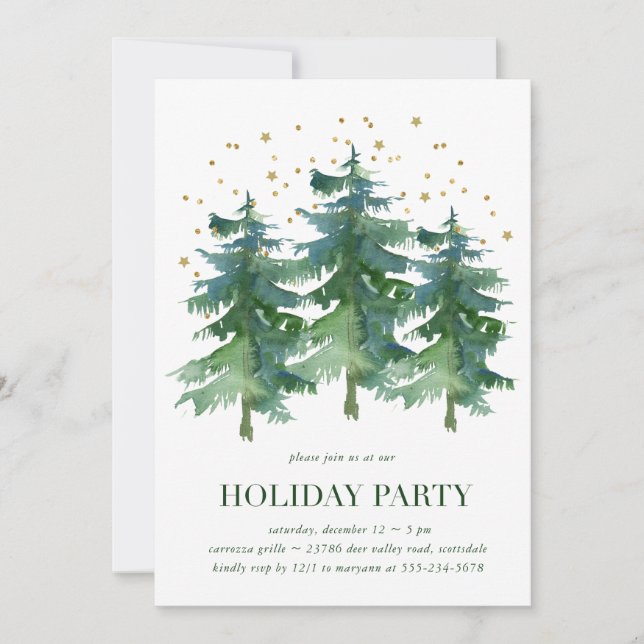 Invitación Vacaciones de la Compañía Forestal de Invierno (Anverso)