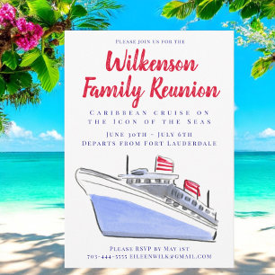 Invitación Vacaciones de Reunión Familiar en Crucero al Paraí