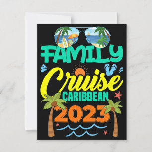 Invitación Vacaciones de verano de 2023 para crucero familiar