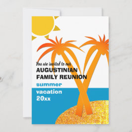 Invitación Vacaciones de verano de Reunión Familiar