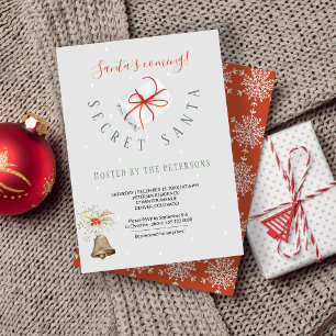 Invitación Vacaciones en invierno   Fiesta de Santa Navidades