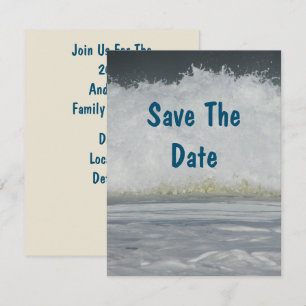 Invitación Vacaciones familiares en la playa Salven la fecha 