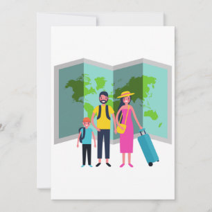 Invitación Vacaciones Familiares Haciendo Recuerdos Juntos Di