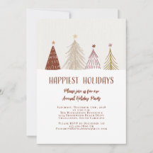 Vacaciones Felices Elegante Fiesta Navideña Festiv