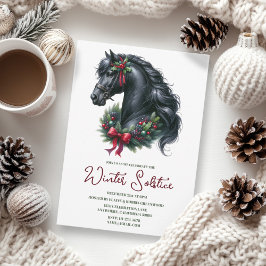 Invitación Vacaciones paganas del solsticio de invierno Holly