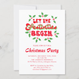 Invitación Vacaciones Que Las Festividades Empiecen Fiestas N