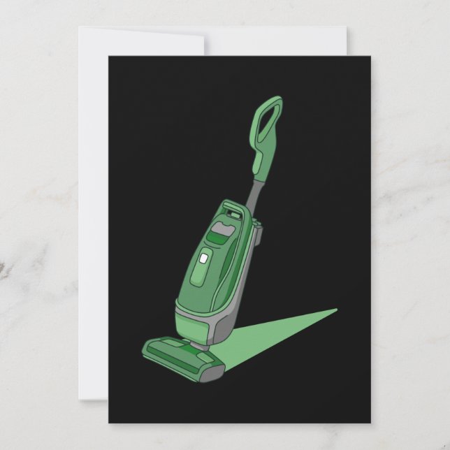 Invitación Vacuum Cleaner Housekeeper Housekeeping Cleaning G (Anverso)