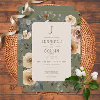 Vainilla Rosas del Boho Blanco Boda sabio