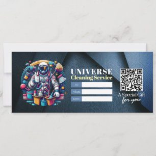 Invitación Vale de certificado de regalo de servicios de limp