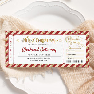 Invitación Vale de Entrada para Regalo de Navidad de Fin de S