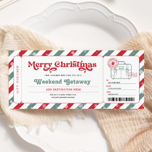 Invitación Vale de Entrada para Regalo de Navidad de Fin de S