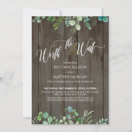 Invitación Vale la pena la Esperanza Eucalyptus Greenery Brow
