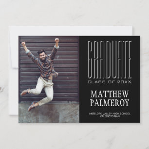 Invitación Valedictorian Photo Graduation