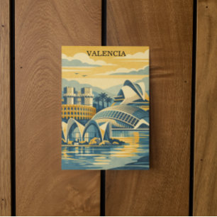 Invitación Valencia España Vintage - Colorido Minimalista