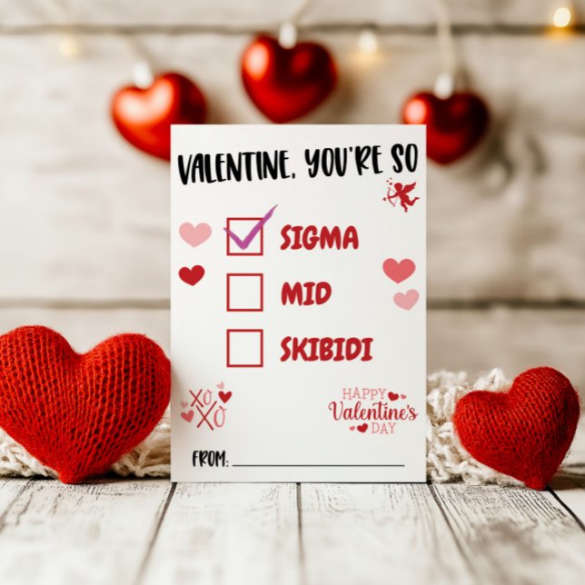 Invitación ¡Valentine, eres tan Sigma! El día de San Valentín (Subido por el creador)