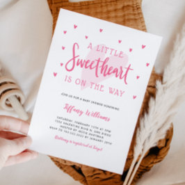 Invitación Valentine Little Chica Baby Shower