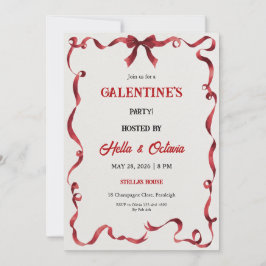 Invitación Valentine Party Invitation Printable