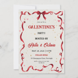 Invitación Valentine Party Invitation Printable